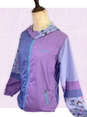 Classic France Women's Hooded Windbreaker (Purple)