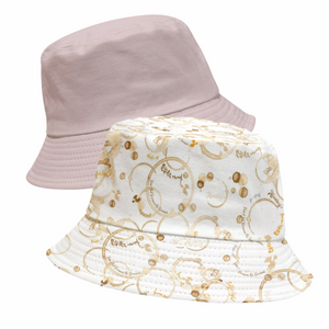 Coffee Stains Pattern Inside Out Bucket Hat (Tan)