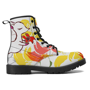 Heroflower Vegan Leather Boots (No Chinese characters）