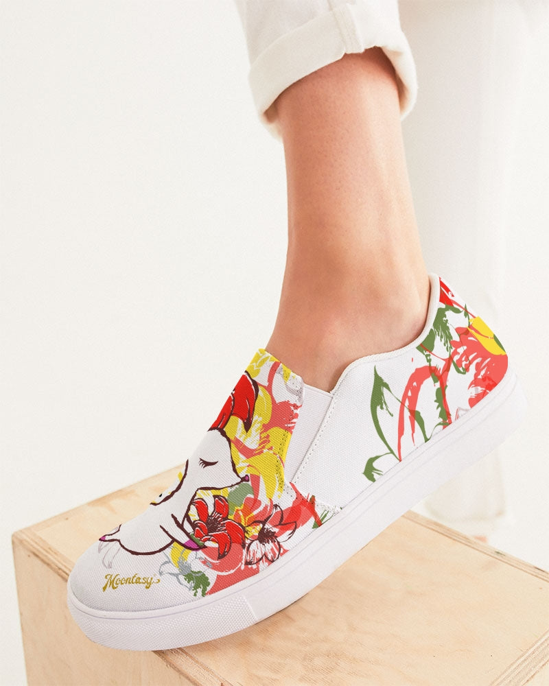 Moonkii's Heroflower Women's Slip-On Canvas Shoe