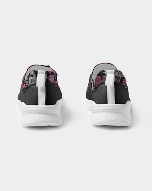 Hong Kong Pattern Women's Two-Tone Sneaker (Black)