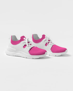 Pink and White Men's Two-Tone Sneaker (Barbie Pink )