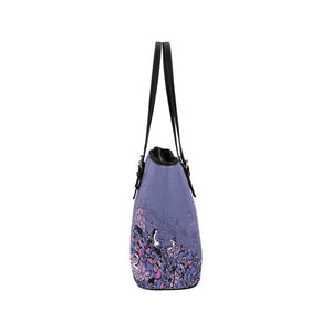 Rosebird Faux Leather Tote Bag (Purple/Small)