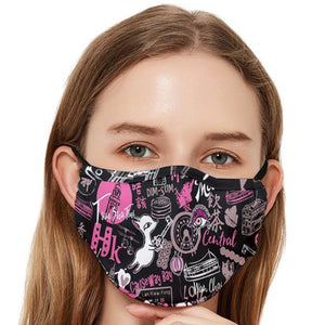 Fitted Cloth Face Mask (Adult)-HKpattern(Moonkii)